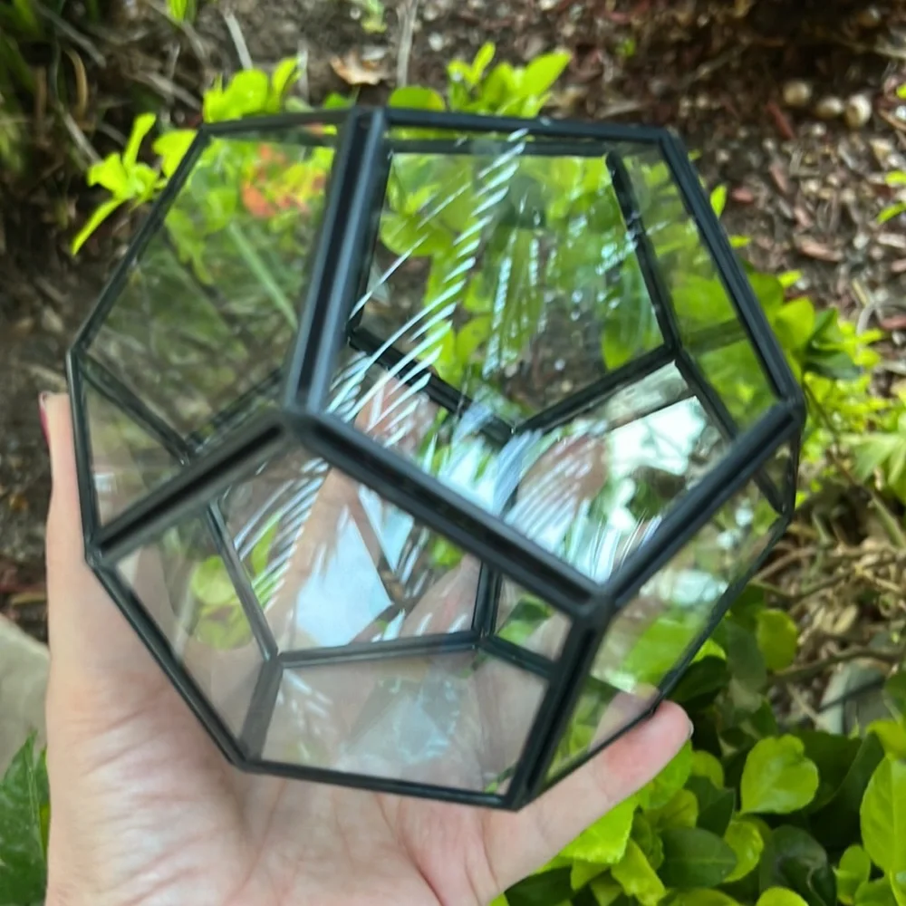 Glass Makeup Brush Holder